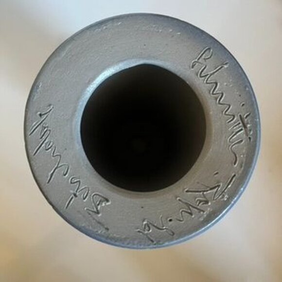 Betschdorf Schmitter Salt-Glazed Stoneware Candleholder Alsace 8" Sunflower - Picture 8 of 9